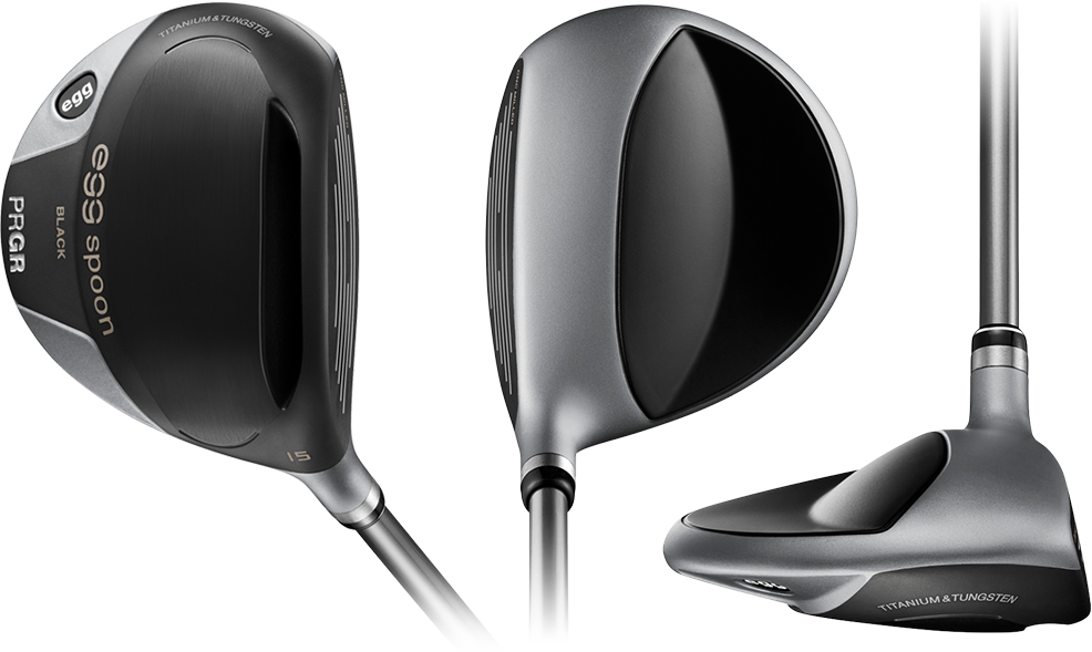 egg spoon BLACK