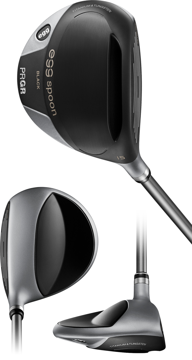 egg spoon BLACK