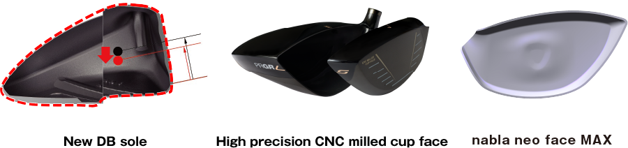 New DB sole High precision CNC milled cup face nabla neo face MAX