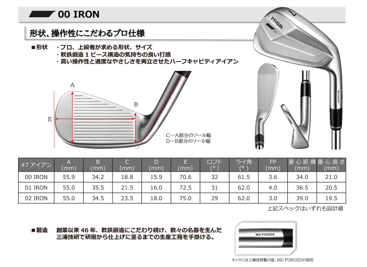 [最終値下げ]5〜pプロギア01アイアン　oti ツアーシャフト装着